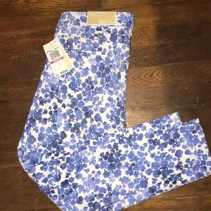 MIchael Kors Floral Izzy Cropped Jean